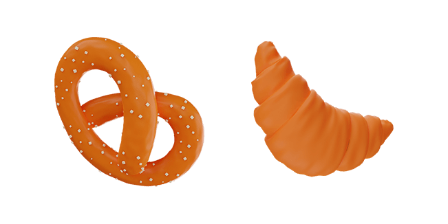 Pretzel & Croissant 3D Cursor