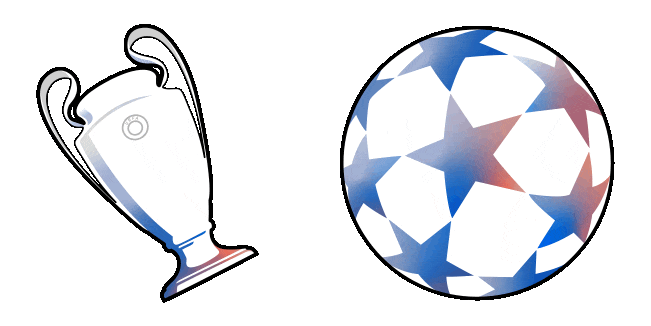 UEFA Champions League Logo & Cup Animated Cursor