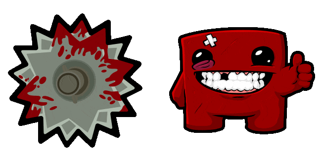 Super Meat Boy & Saw Blade Animated Cursor