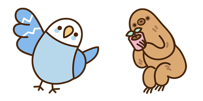 Pusheen the Cat Bo & Sloth Cursor