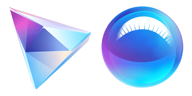 Glass Pyramid & Ball Aesthetic Cursor