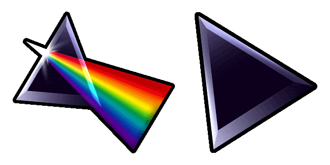 Glass Prism Rainbow Light Animated Cursor