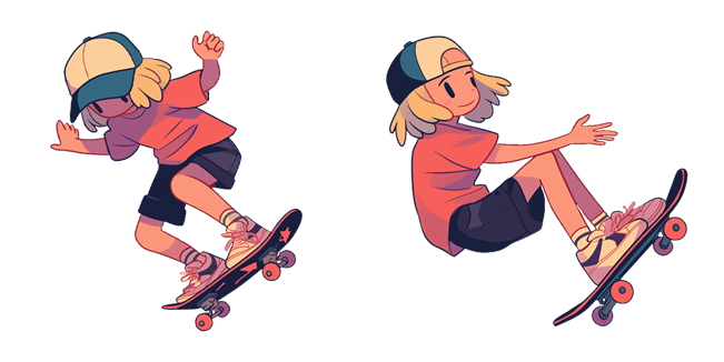 Skater Girl Cursor