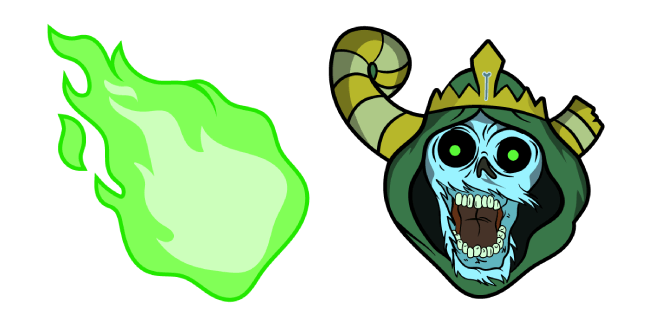 Adventure Time Lich & Green Flame Cursor