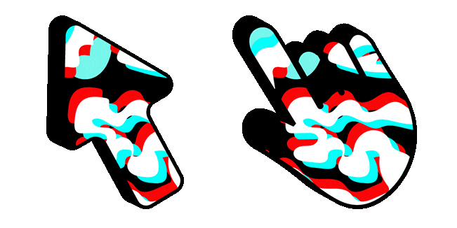Psychedelic Liquid Texture Animated Cursor