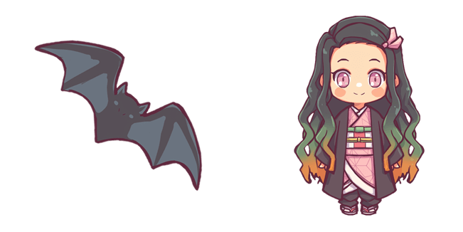 Demon Slayer Nezuko Kamado & Bat Cursor
