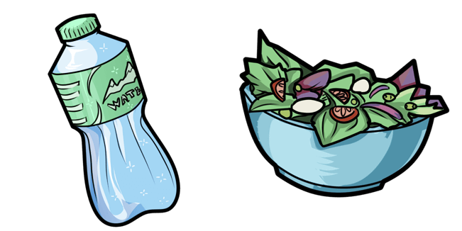 Water & Salad Cursor