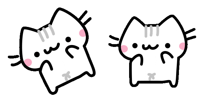 Korean Reactions Cat Shy Meme Animated Cursor