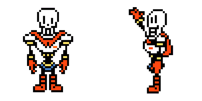Undertale Papyrus Pixel Cursor