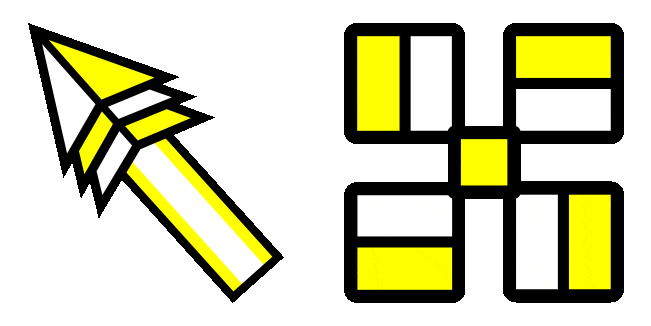 Geometry Dash Wave 4 & Cube 17 Animated Cursor