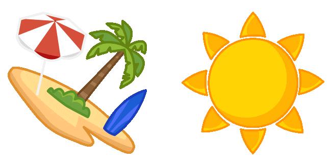 Summer Beach Animated Cursor