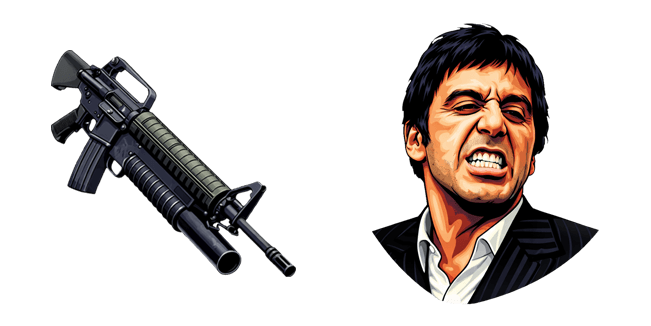 Scarface Tony Montana & M16 Cursor