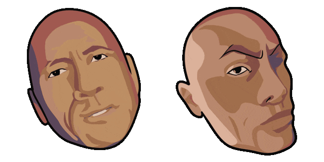 The Rock's Eyebrow Raise Meme Animated Cursor