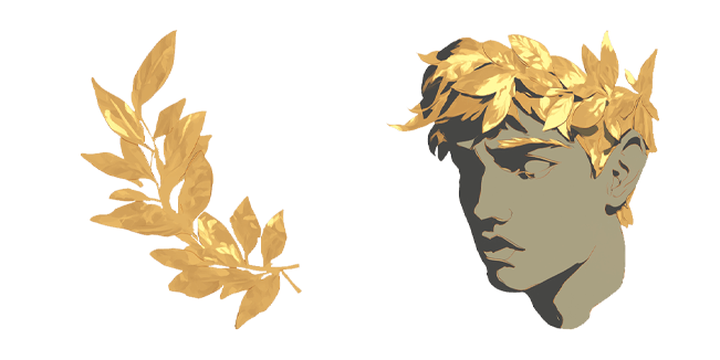 Golden Laurel Wreath & Statue Head Cursor