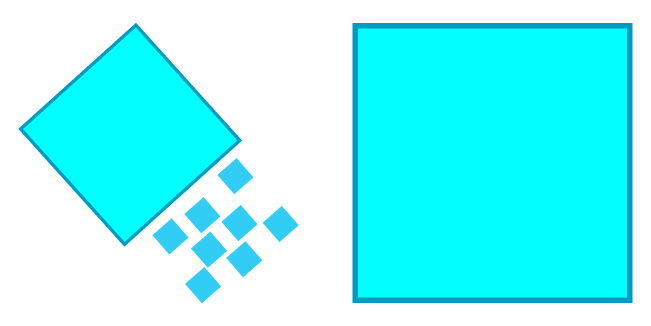 Just Shapes & Beats Turquoise Square Cursor