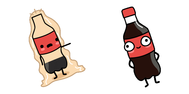 Funny Coca Cola Bottles Animated Cursor