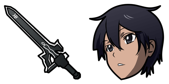 Sword Art Online Kirito & Elucidator Sword Cursor