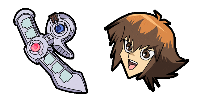 Yu-Gi-Oh! Jaden Yuki & Deck Box Animated Cursor