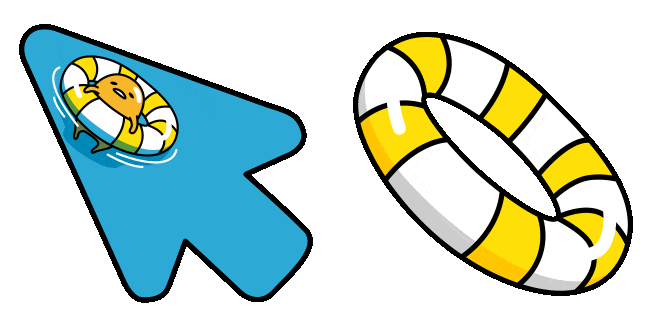 Gudetama Swimming Animated Cursor