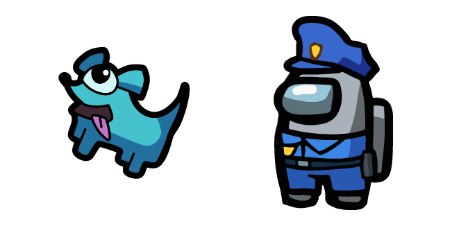Among Us Police Skin & Dog Pet Cursor