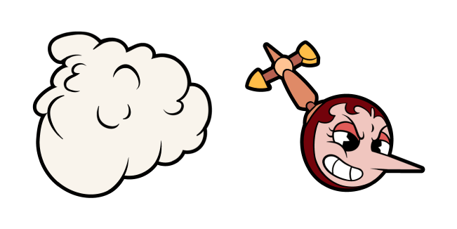 Cuphead Hilda Berg & Cloud Cursor