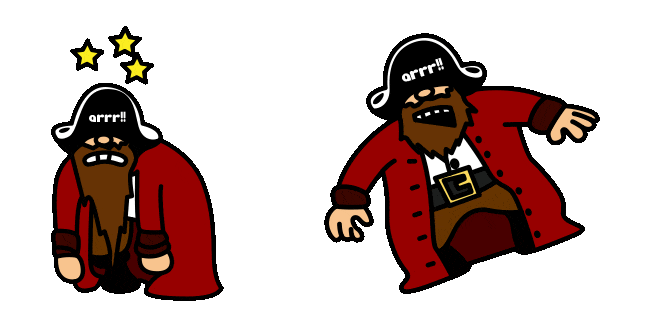 Fancy Pants Adventures Captain Manly Beard Animated Cursor
