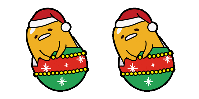 Sanrio Christmas Gudetama Animated Cursor