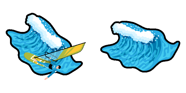 Windsurfing Animated Cursor