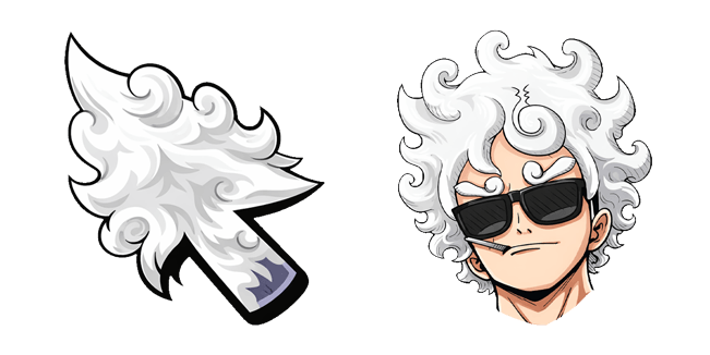 One Piece Monkey D Luffy Gear 5 & White Hair  Arrow Cursor