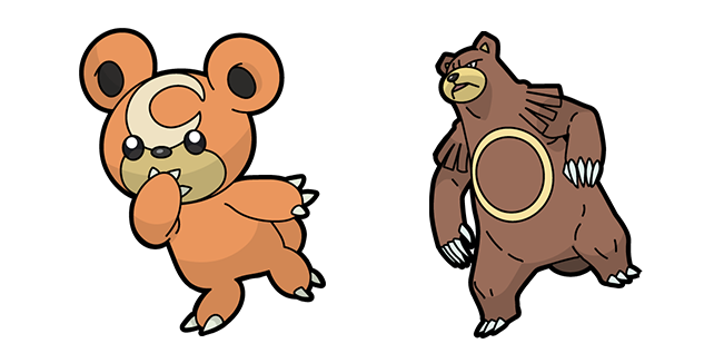 Pokemon Teddiursa & Ursaring Cursor
