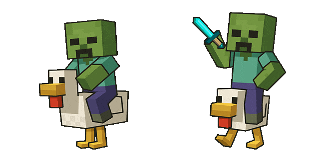 Bro-Mon Chicken Jockey Animated Cursor