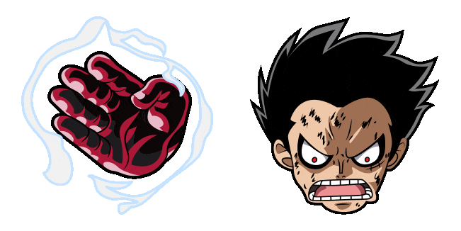 One Piece Monkey D. Luffy Gear 4 Animated Cursor