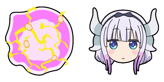 Kanna Kobayashi & Electricity Ball Animated Cursor