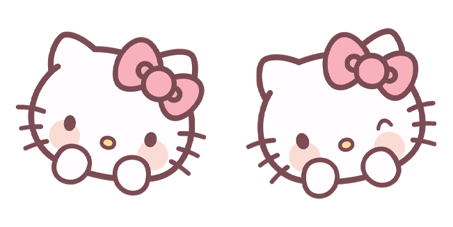 Sanrio Hello Kitty Peeking & Winking Cursor