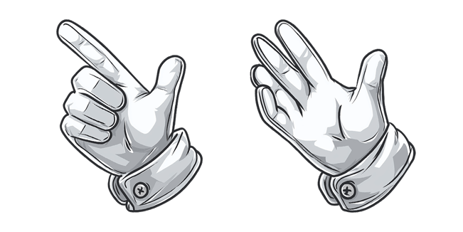Cartoon White Gloves Cursor