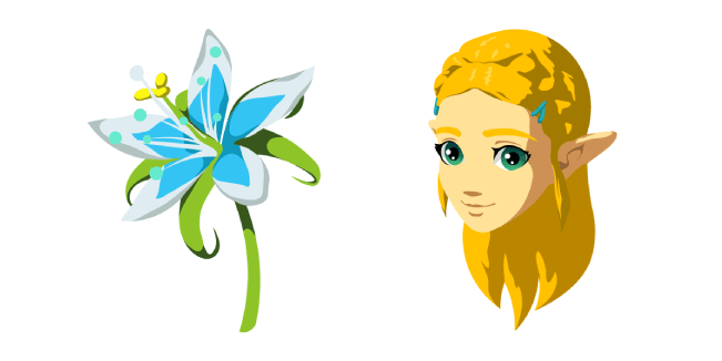 The Legend of Zelda Princess Zelda & Silent Princess Flower Cursor