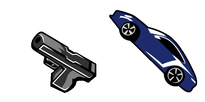 Bad Boys Gun & Car Animated Cursor