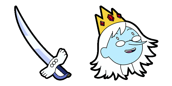 Adventure Time Fionna Ice King Animated Cursor