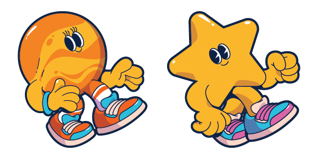 Funny Mars & Star Cursor