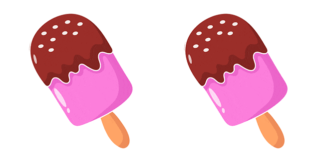 Summer Aesthetic Ice Cream Animated Cursor