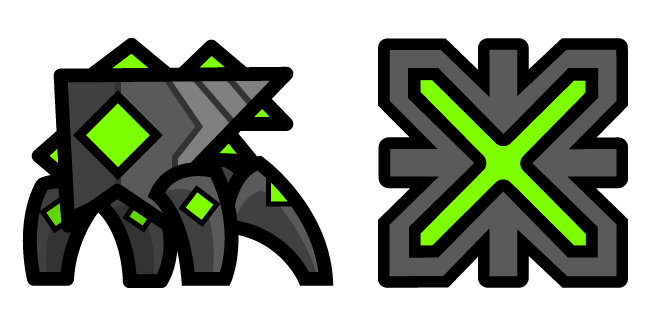 Geometry Dash Spider 2 & Cube 16 Cursor