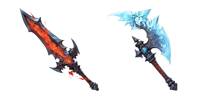 Fire Sword & Ice Axe Cursor