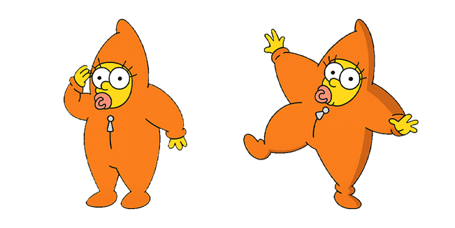 The Simpsons Star Snowsuit Maggie Cursor