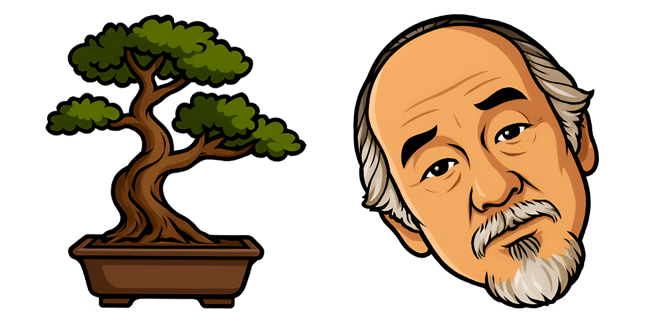Karate Kid Bonsai Tree & Mr. Miyagi Cursor