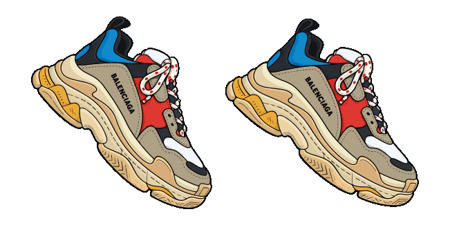Balenciaga Triple S Animated Cursor