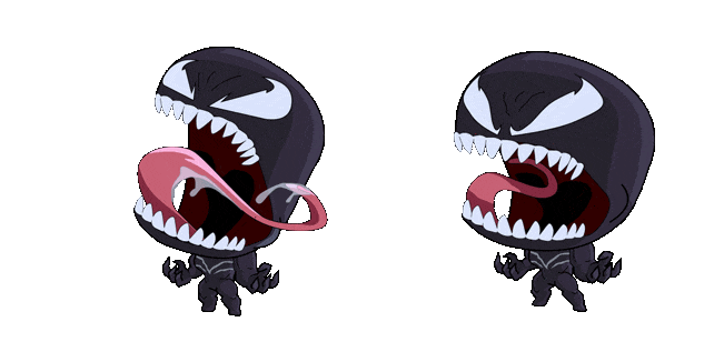 Chibi Angry Venom Animated Cursor