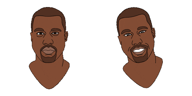 Kanye West Smiling Animated Cursor