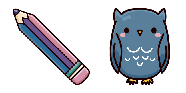 Pencil & Owl Cursor