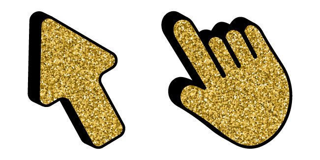 Gold Glitter Texture Cursor