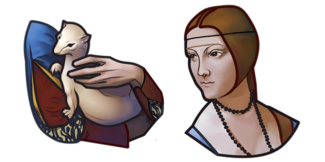 Leonardo da Vinci Lady with an Ermin Cursor